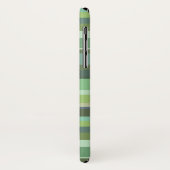 Horizontale strepen met olijfgroen Case-Mate iPhone case (Achterkant/links)