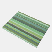 Horizontale strepen met olijfgroen deurmat (Schuin)