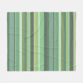 Horizontale strepen met olijfgroen fleece deken (Voorkant (Horizontaal))