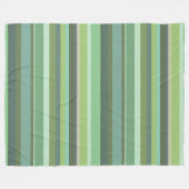 Horizontale strepen met olijfgroen fleece deken (Voorkant (Horizontaal))