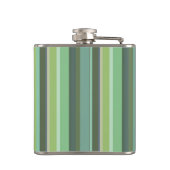 Horizontale strepen met olijfgroen heupfles (Achterkant)