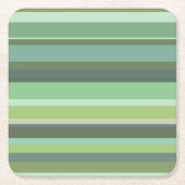 Horizontale strepen met olijfgroen kartonnen onderzetters (Voorkant)
