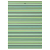Horizontale strepen met olijfgroen klembord (Achterkant)