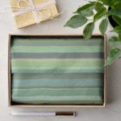 Horizontale strepen met olijfgroen tissuepapier (Geschenk)