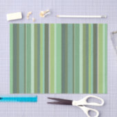 Horizontale strepen met olijfgroen tissuepapier (Craft)