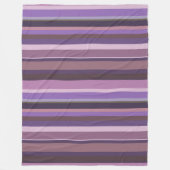 Horizontale strepen nabootsen fleece deken (Voorkant)