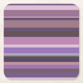 Horizontale strepen nabootsen kartonnen onderzetters (Voorkant)