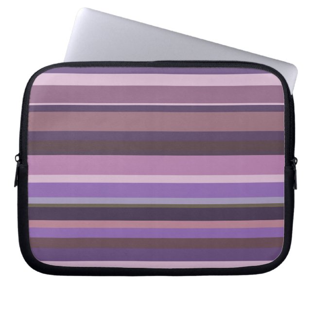 Horizontale strepen nabootsen laptop sleeve (Voorkant)