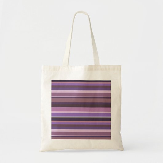 Horizontale strepen nabootsen tote bag (Voorkant)