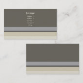 Horizontale strepen nr. 0042 visitekaartje (Voorkant / Achterkant)