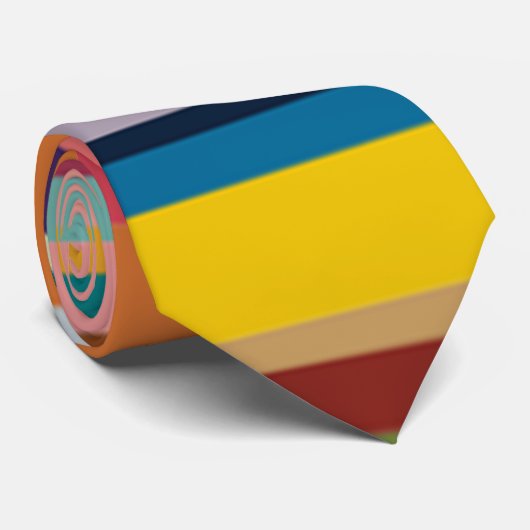 Horizontale strepen stropdas (Opgerold)