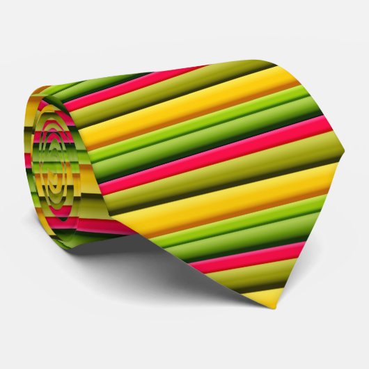 Horizontale strepen stropdas (Opgerold)