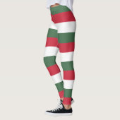Horizontale streping Hongaarse nationale vlagkleur Leggings (Links)