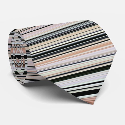  horizontale strips patroonstrook stropdas (Opgerold)