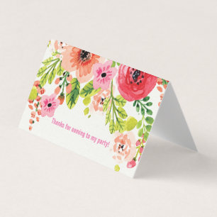 Horizontale Tent Fold Folded Card Spring floral Kaart