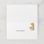 Horizontale Tent Vouw Gevouwen Plaats Kaart Plaatskaartje (Buitenkant ongevouwen)