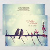 horizontale Tortelduifjes Kaart (Voorkant / Achterkant)