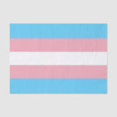Horizontale Transgender Pride Vlag Tissuepapier (Voorkant)