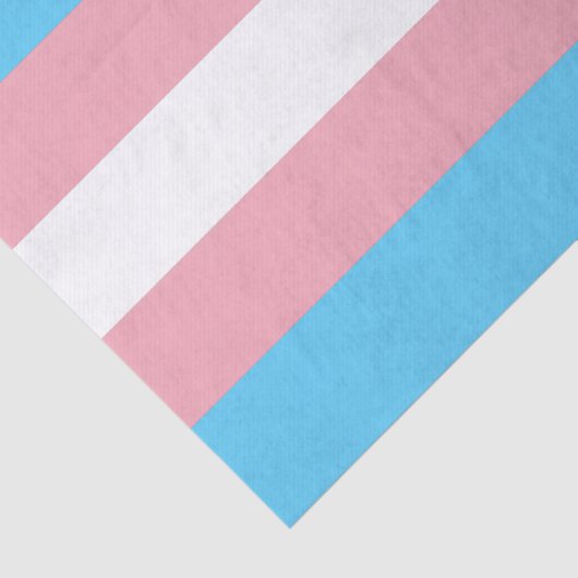 Horizontale Transgender Pride Vlag Tissuepapier (Detail)