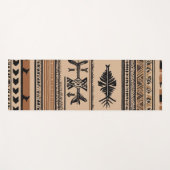 Horizontale Tribale Pijlpatroon Yoga Mat | Aards (Voorkant (horizontaal))