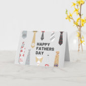Horizontale Verstrooide Das Vaderdag Kaart (Gele Bloem)