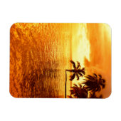 Horizontale verticale magneet van de palmboom bij  (Horizontaal)