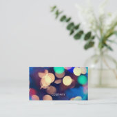 Horizontale Visitekaartjes voor foto's van Bokeh (Staand voorkant)