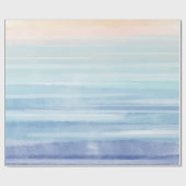 Horizontale Waterverf striping Cadeaupapier (Vlak)