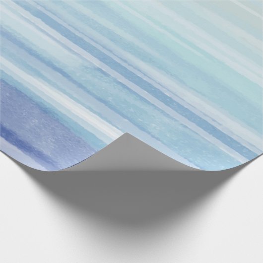 Horizontale Waterverf striping Cadeaupapier (Hoek)