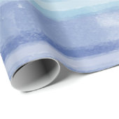 Horizontale Waterverf striping Cadeaupapier (Rol Hoek)