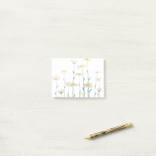 horizontale waterverf witte zuivelvertakking post-it® notes (Op bureau)