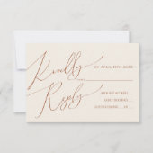 Horizontale Wimsical-woestijn | Beige RSVP-kaart RSVP Kaartje (Voorkant)