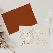 Horizontale Wimsical-woestijn | Terracotta RSVP-ka RSVP Kaartje