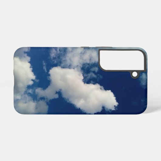 Horizontale wolk samsung galaxy hoesje (Achterkant horizontaal)