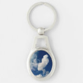 Horizontale wolk sleutelhanger (Voorkant)