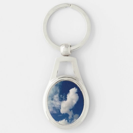 Horizontale wolk sleutelhanger (Voorkant)