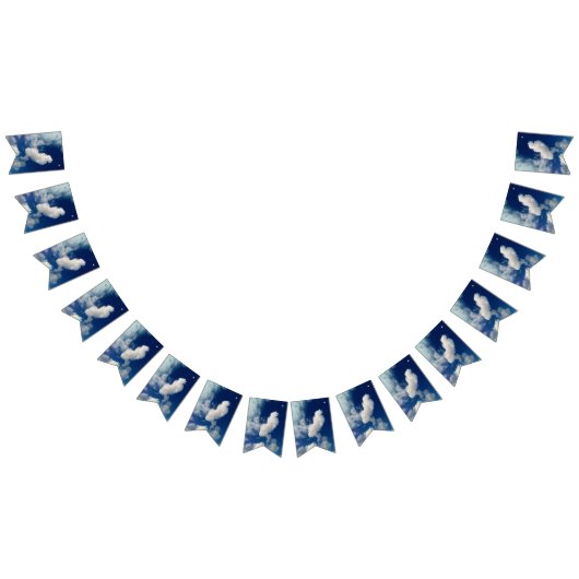 Horizontale wolk vlaggetjes (Alle)