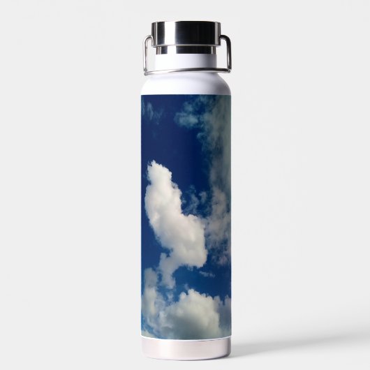 Horizontale wolk waterfles (Achterkant)