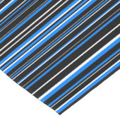 Horizontale zwarte, azuurblauwe, witte barcode str korte tafelloper (Hoek)