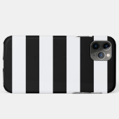 Horizontale zwarte en witte strepen Case-Mate iPhone case (Achterkant (horizontaal))