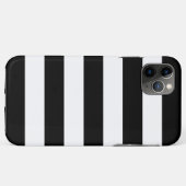 Horizontale zwarte en witte strepen Case-Mate iPhone case (Achterkant (horizontaal))