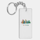 horizonte de san antonio acuarela sleutelhanger (Voorkant Links)