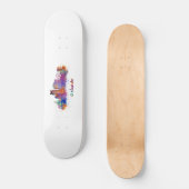 horizonte orlando acuarela persoonlijk skateboard (Voorkant)