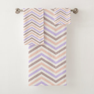 HorizonZigZag Blush Roze Lavendel Bad Handdoek