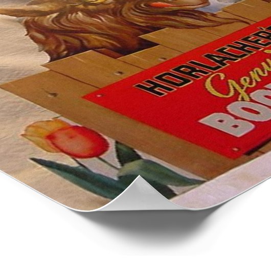 Horlacher's Genuine Bock Beer Poster (Hoek)