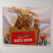 Horlacher's Genuine Bock Beer Poster (Voorkant)