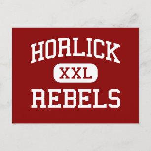 Horlick - Rebels - High School - Racine Wisconsin Briefkaart