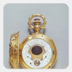 Horloge, 1897-1901 vierkante sticker