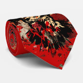 Horloge Abstract Stropdas (Opgerold)