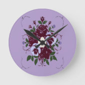 Horloge Acrylique Bouquet de Violettes Ronde Klok (Voorkant)